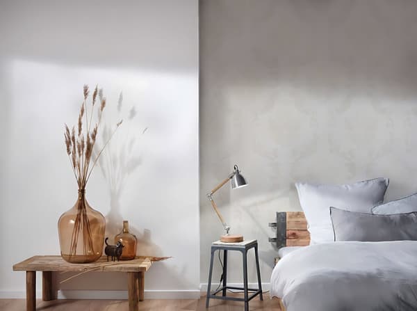 Ikke-vævet tapet ornament Profhome 375521-gu lidt tekstureret mat färg beige creme 5,33 m2