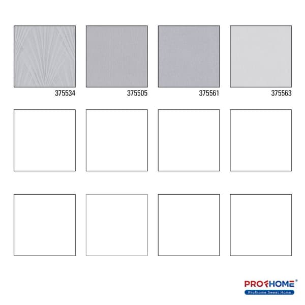 Non woven-tapet blomster Profhome 375534-GU lätt texturerad matt färg grå 5,33 m2