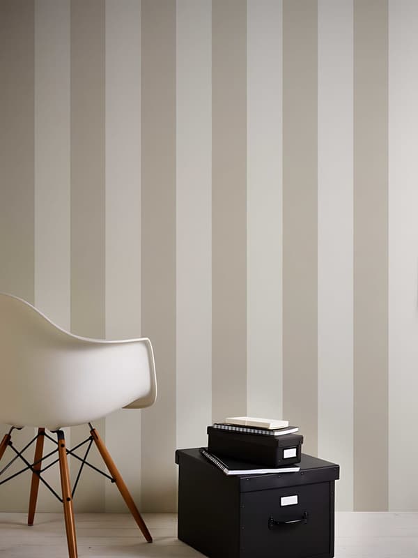 Non woven-tapet traditionell Profhome 375543-GU lätt texturerad matt färg beige grädde 5,33 m2