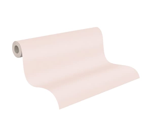 Non woven-tapet uni kulör Profhome 375556-GU lätt texturerad matt färg rosa 5,33 m2