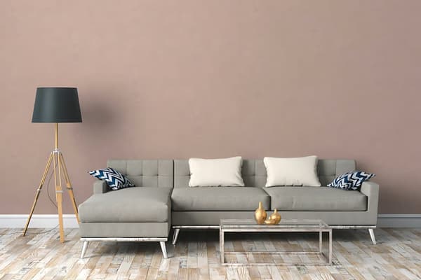 Non woven-tapet uni kulör Profhome 376551-GU lätt texturerad matt färg rosa 5,33 m2