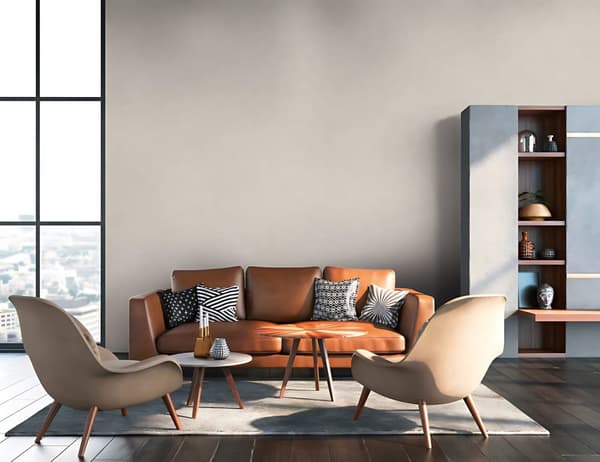 Non woven-tapet uni kulör Profhome 376555-GU lätt texturerad matt färg grädde grå grå 5,33 m2