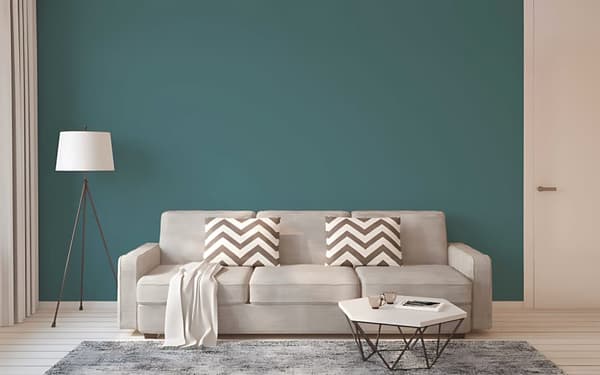 Non woven-tapet uni kulör Profhome 376806-GU slät matt färg teal 5,33 m2