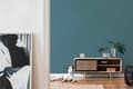 Miniatyrbild 5 av 7: Non woven-tapet uni kulör Profhome 376806-GU slät matt färg teal 5,33 m2