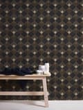 Miniatyrbild 5 av 7: Non woven-tapet abstrakt Profhome 376822-GU lätt texturerad matt färg antracit grädde beige 5,33 m2