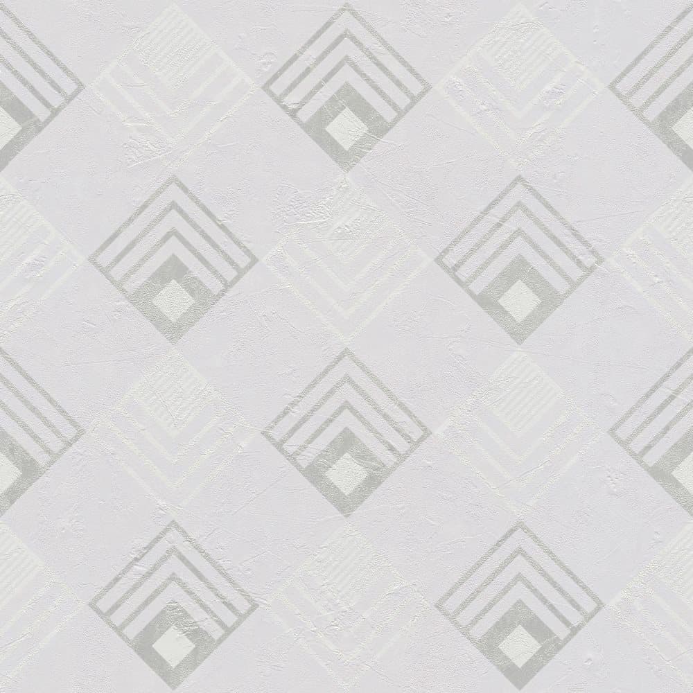 Non woven-tapet abstrakt Profhome 376824-GU lätt texturerad matt färg grå vit antracit 5,33 m2