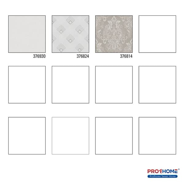 Non woven-tapet uni kulör Profhome 376930-GU lätt texturerad matt färg grädde vit 5,33 m2