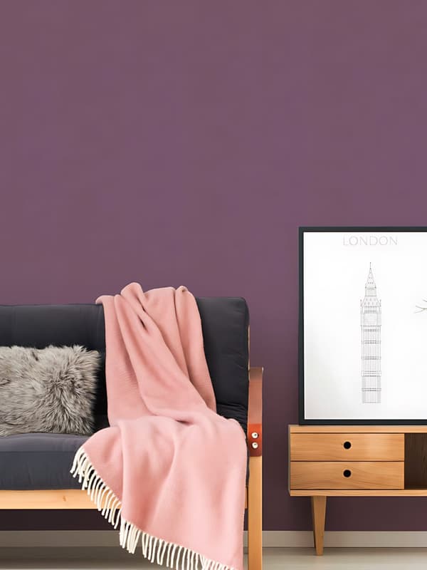 Non woven-tapet uni kulör Profhome 377023-GU slät matt färg violett 5,33 m2
