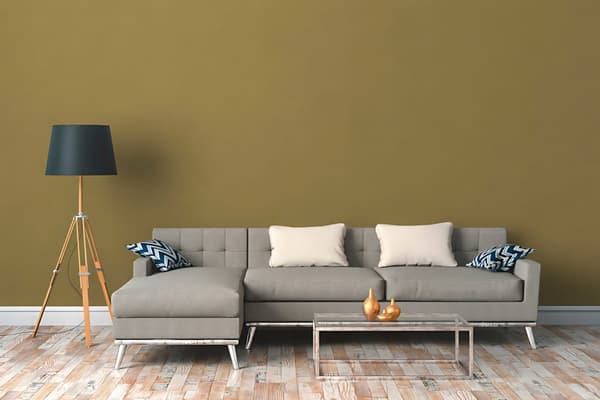 Non woven-tapet uni kulör Profhome 377035-GU slät matt färg gul brun 5,33 m2