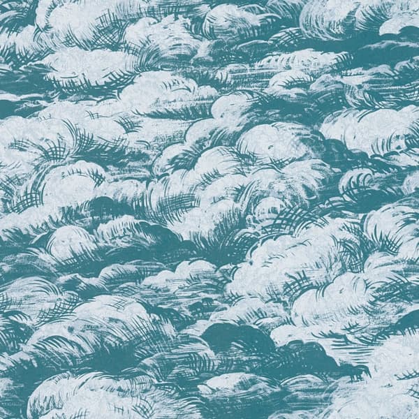 Non woven-tapet grafisk Profhome 377053-GU slät matt färg blå vit 5,33 m2