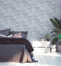 Miniatyrbild 4 av 6: Non woven-tapet grafisk Profhome 377054-GU slät matt färg grå vit 5,33 m2