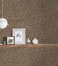 Miniatyrbild 6 av 6: Non woven-tapet trä utseende Profhome 377061-GU slät matt färg brun 5,33 m2