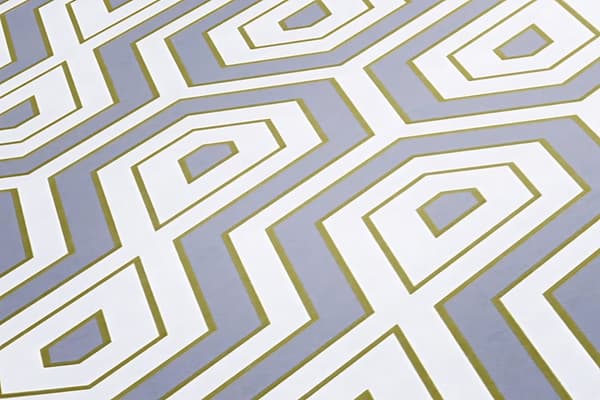Non woven-tapet retro Profhome 377076-GU slät matt färg grå guld vit 5,33 m2