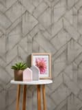 Miniatyrbild 6 av 7: Non woven-tapet sten utseende Profhome 377414-GU lätt texturerad matt färg beige brun grå 5,33 m2