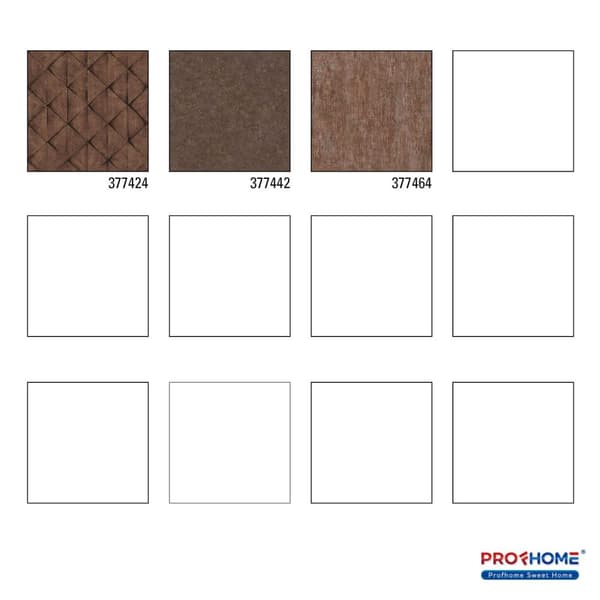 Non woven-tapet geometrisk Profhome 377424-GU slät matt färg brun svart 5,33 m2