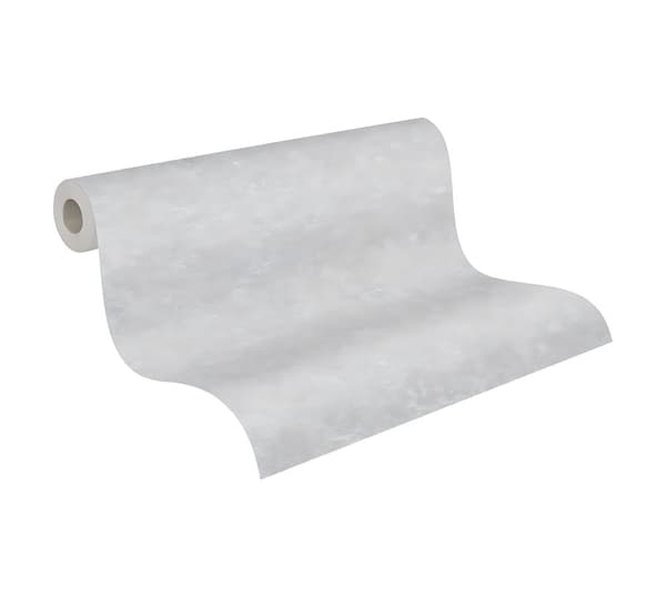 Non woven-tapet uni kulör Profhome 377447-GU lätt texturerad matt färg grå 5,33 m2