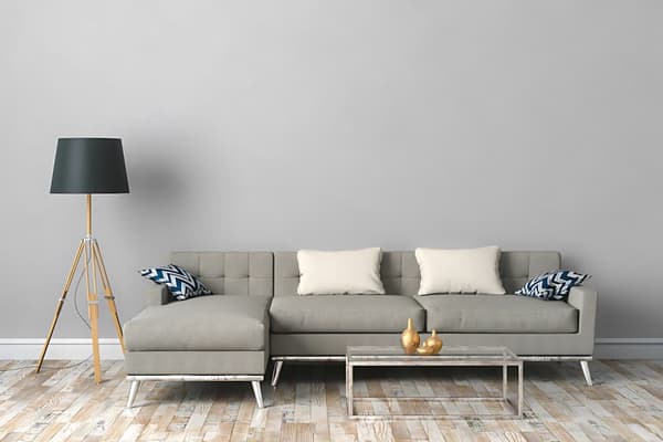 Non woven-tapet uni kulör Profhome 377448-GU lätt texturerad matt färg grå vit 5,33 m2