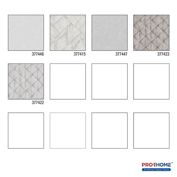Non woven-tapet uni kulör Profhome 377448-GU lätt texturerad matt färg grå vit 5,33 m2