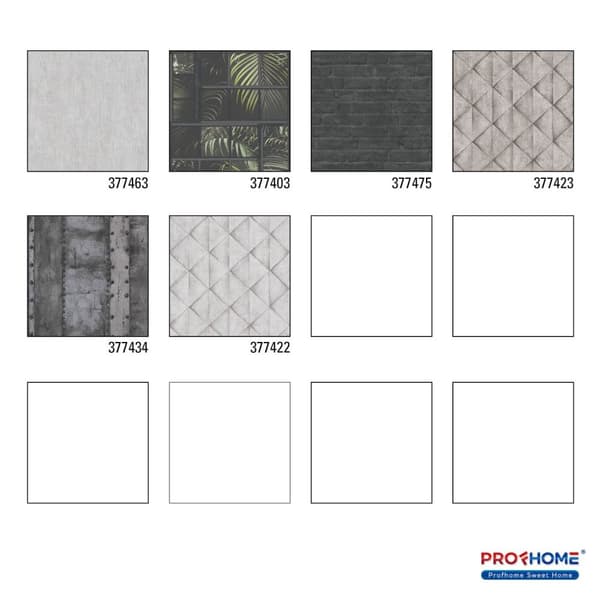 Non woven-tapet uni kulör Profhome 377463-GU lätt texturerad matt färg grå vit 5,33 m2