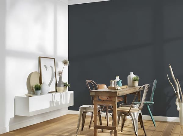 Non woven-tapet uni kulör Profhome 377483-GU slät matt färg svart 5,33 m2