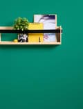 Miniatyrbild 6 av 6: Non woven-tapet uni kulör Profhome 377491-GU slät matt färg grön 5,33 m2