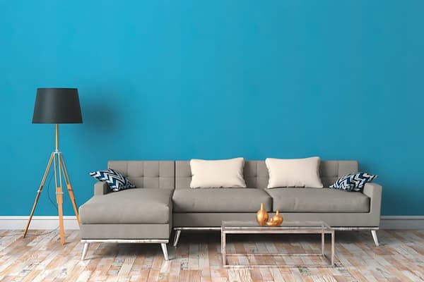 Non woven-tapet uni kulör Profhome 377498-GU slät matt färg blå 5,33 m2