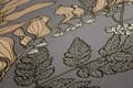 Miniatyrbild 3 av 6: Non woven-tapet blomster Profhome 377519-GU slät matt färg grå beige gul grädde 5,33 m2
