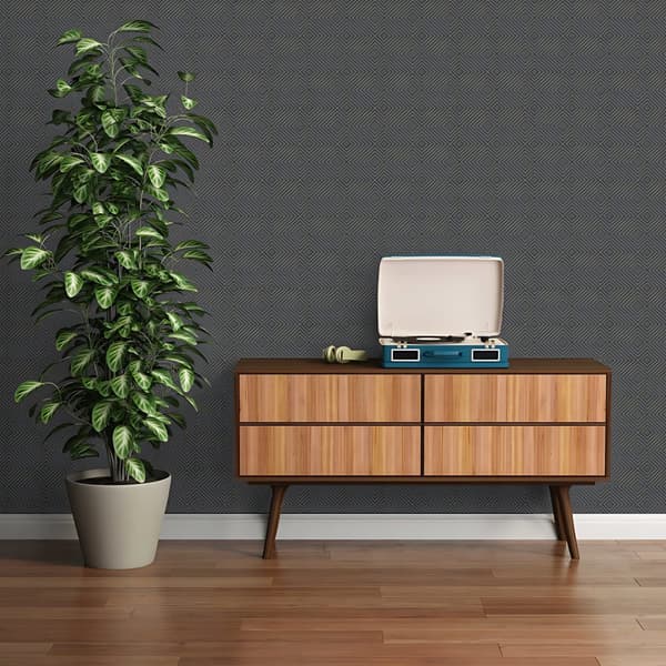 Non woven-tapet abstrakt Profhome 377581-GU lätt texturerad glittrande färg grå 5,33 m2