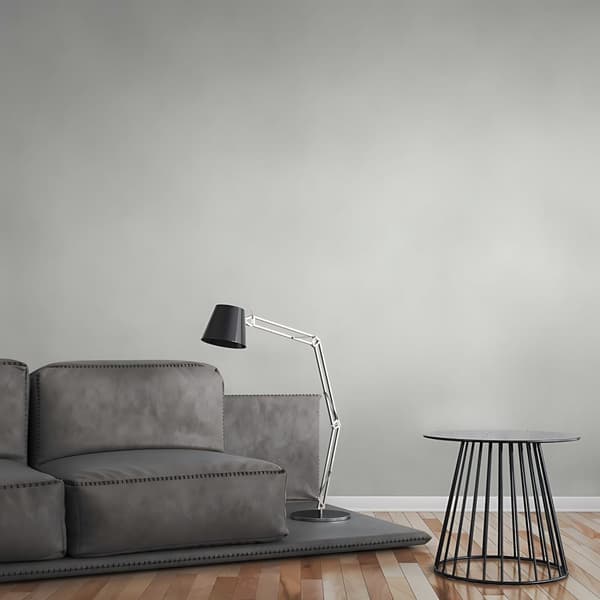 Non woven-tapet geometrisk Profhome 377631-GU lätt texturerad matt färg vit grå 5,33 m2