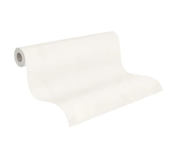 Non woven-tapet geometrisk Profhome 377632-GU lätt texturerad matt färg grädde vit 5,33 m2