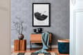 Miniatyrbild 5 av 6: Non woven-tapet geometrisk Profhome 378321-GU lätt texturerad glittrande mönster matt bakgrund färg grå 5,33 m2