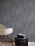 Miniatyrbild 6 av 7: Non woven-tapet begagnad utseende Profhome 378403-GU lätt texturerad matt färg antracit 5,33 m2