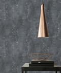 Miniatyrbild 6 av 6: Non woven-tapet begagnad utseende Profhome 378404-GU lätt texturerad matt färg svart 5,33 m2