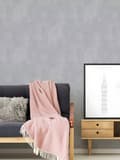 Miniatyrbild 5 av 6: Non woven-tapet begagnad utseende Profhome 378406-GU lätt texturerad matt färg grå 5,33 m2