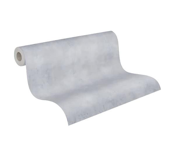 Non woven-tapet begagnad utseende Profhome 378406-GU lätt texturerad matt färg grå 5,33 m2
