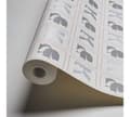 Miniatyrbild 2 av 4: Non woven-tapet Kollage Profhome 378421-GU slät glittrande färg vit silver röd grå 5,33 m2