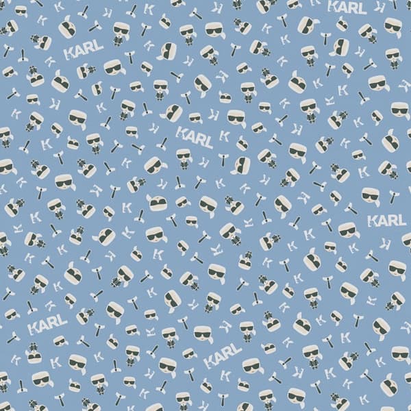 Non woven-tapet abstrakt Profhome 378431-GU slät matt färg blå svart vit 5,33 m2