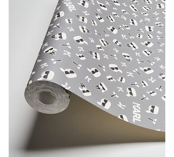 Non woven-tapet abstrakt Profhome 378432-GU slät matt färg grå vit svart 5,33 m2