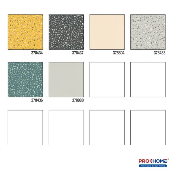 Non woven-tapet abstrakt Profhome 378434-GU slät matt färg gul svart vit 5,33 m2