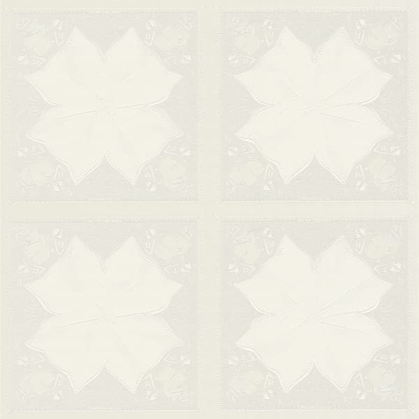 Non woven-tapet ornament Profhome 378451-GU lätt texturerad matt färg vit grå 5,33 m2