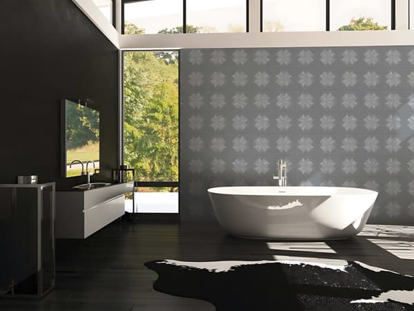 Non woven-tapet ornament Profhome 378455-GU lätt texturerad glittrande färg grå silver melon gul 5,33 m2