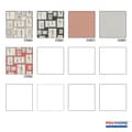 Miniatyrbild 5 av 5: Non woven-tapet abstrakt Profhome 378464-GU lätt texturerad glittrande färg vit rosa grå svart 5,33 m2