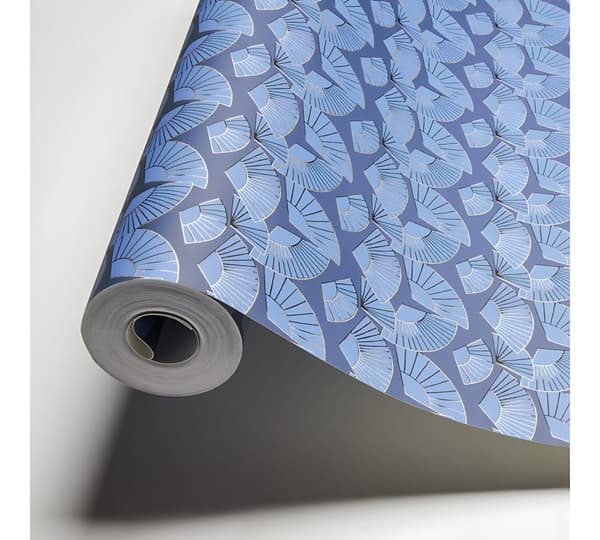 Non woven-tapet abstrakt Profhome 378474-GU slät metalliska höjdpunkter färg blå duva blå melon gul 5,33 m2