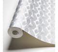Miniatyrbild 2 av 4: Non woven-tapet abstrakt Profhome 378476-GU slät metalliska höjdpunkter färg vit silver grå silver 5,33 m2