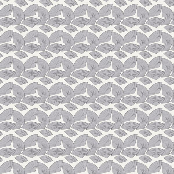 Non woven-tapet abstrakt Profhome 378476-GU slät metalliska höjdpunkter färg vit silver grå silver 5,33 m2