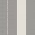 Miniatyrbild 1 av 3: Non woven-tapet ränder Profhome 378485-GU slät glansigt färg grå vit 5,33 m2
