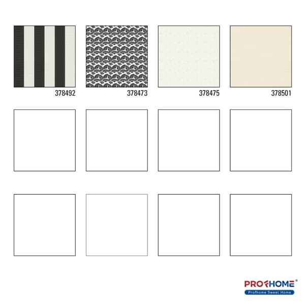 Non woven-tapet ränder Profhome 378492-GU slät glansigt färg svart vit 5,33 m2