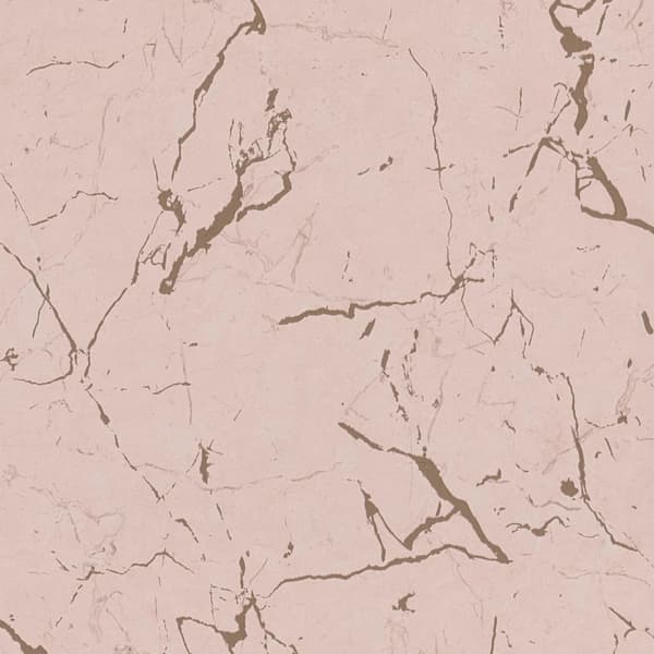 Non woven-tapet sten utseende Profhome 378554-GU slät glansigt färg rosa beige 5,33 m2