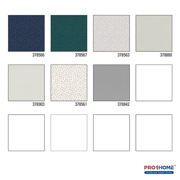 Non woven-tapet abstrakt Profhome 378566-GU slät metalliskt mönster matt bakgrund färg blå pärla gentiana blä 5,33 m2