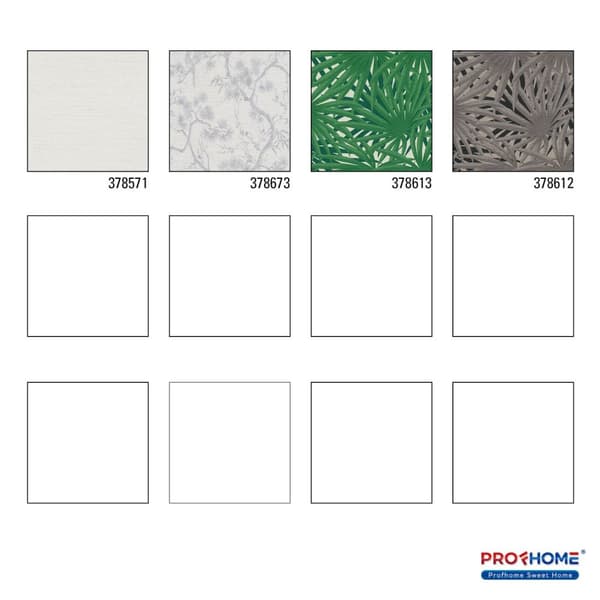 Non woven-tapet uni kulör Profhome 378571-GU lätt texturerad glansigt mönster matt bakgrund färg vit 5,33 m2